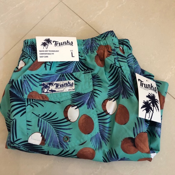 Men's Swim Trunks Quick Dry Shorts with Pockets - Picture 6 of 6